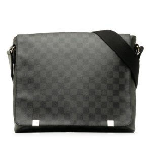 Louis Vuitton Monogram Eclipse District MM Shoulder Bag M45271 Black  Men's | AlmaBagz