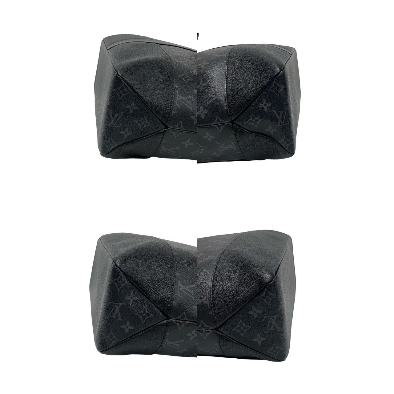 LOUIS VUITTON Shoulder Bag leather black Monogram Eclipse Saumur mens Used | AlmaBagz - Image 7