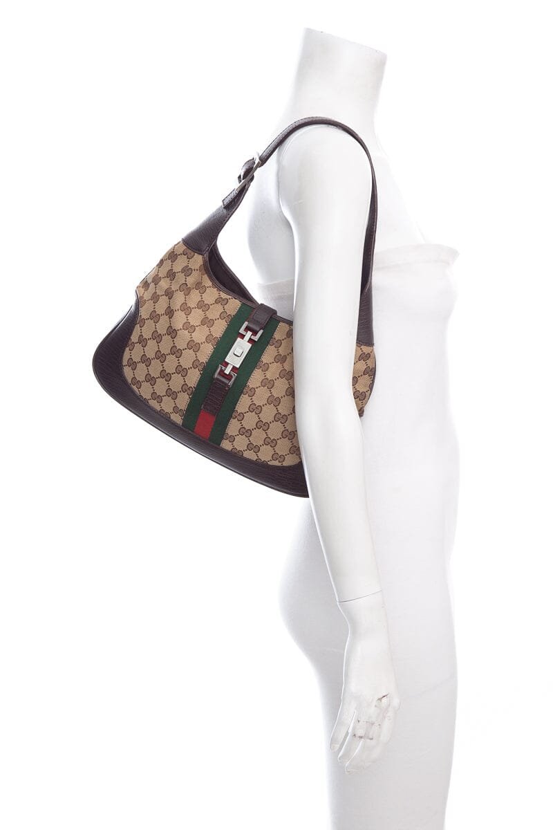 Gucci Monogram Jackie GG Shoulder Bag | AlmaBagz