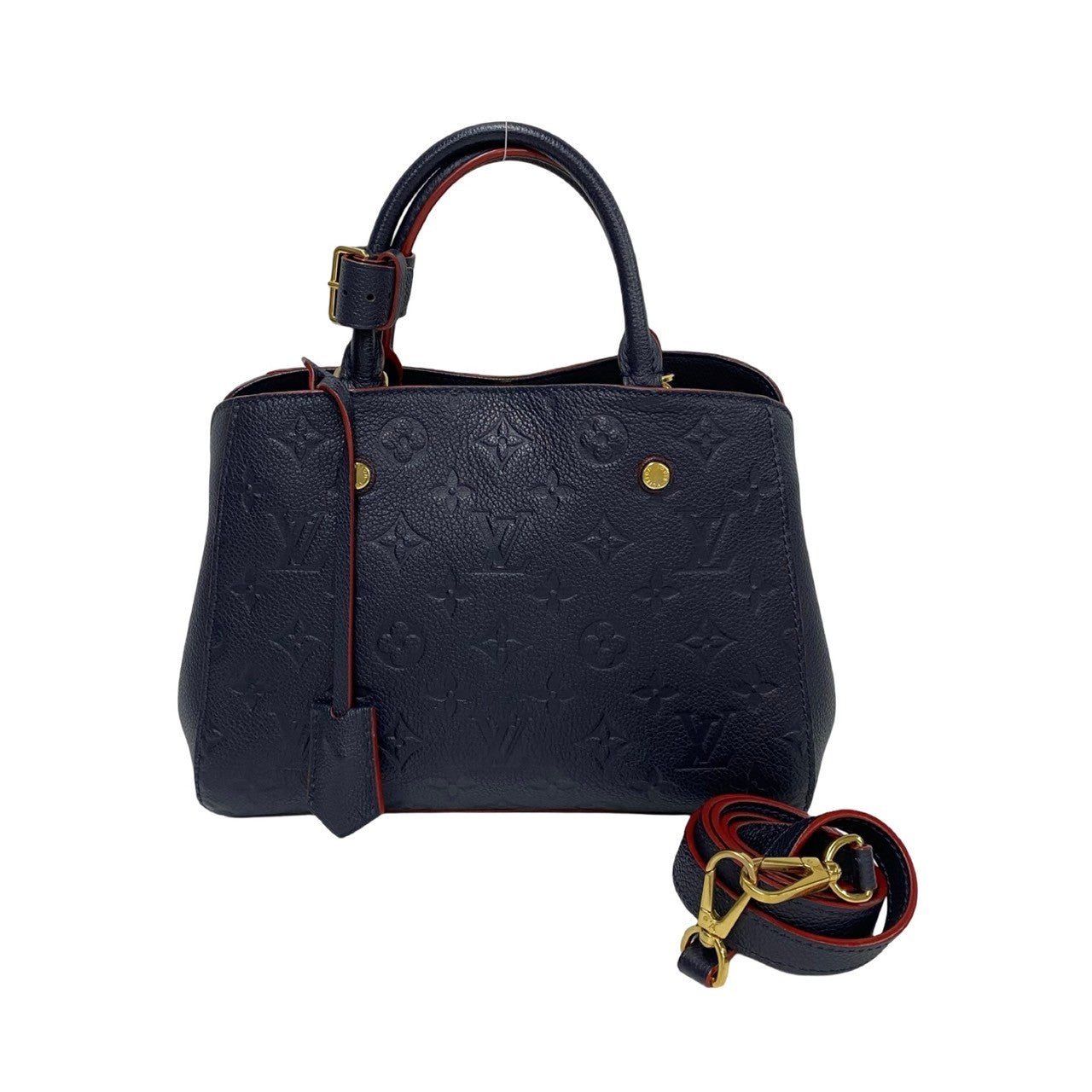 LOUIS VUITTON Shoulder Bag Monogram Ann Platt Navy Monogram Unplant Montaigne BB Women Used | AlmaBagz