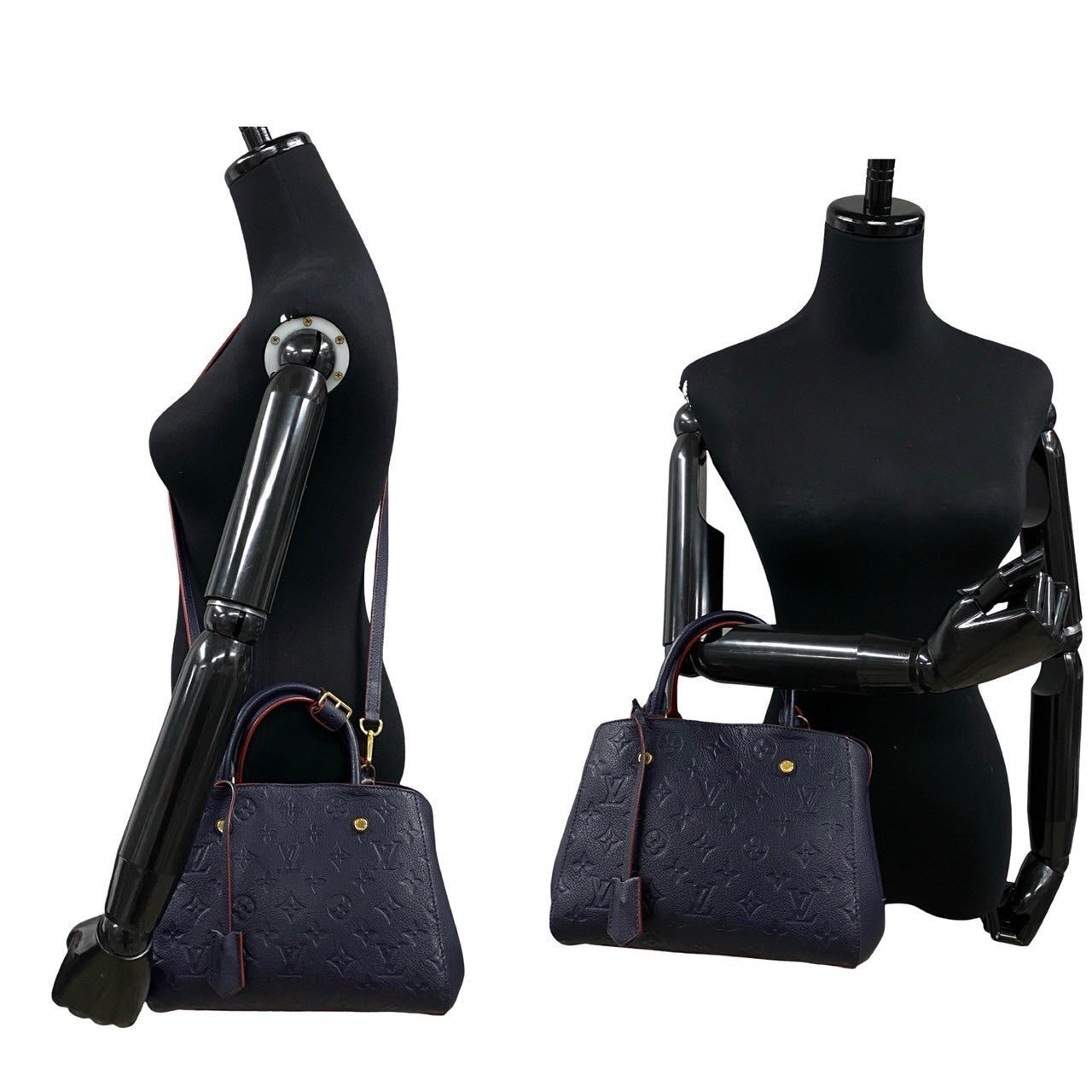 LOUIS VUITTON Shoulder Bag Monogram Ann Platt Navy Monogram Unplant Montaigne BB Women Used | AlmaBagz - Image 2