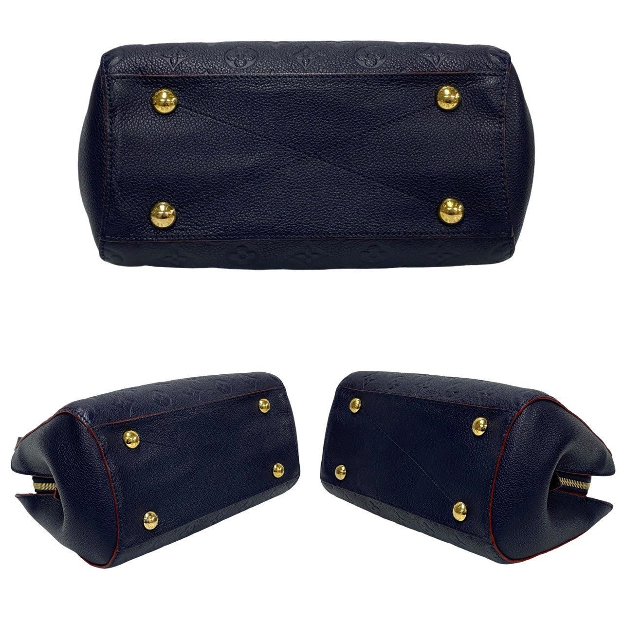 LOUIS VUITTON Shoulder Bag Monogram Ann Platt Navy Monogram Unplant Montaigne BB Women Used | AlmaBagz - Image 6