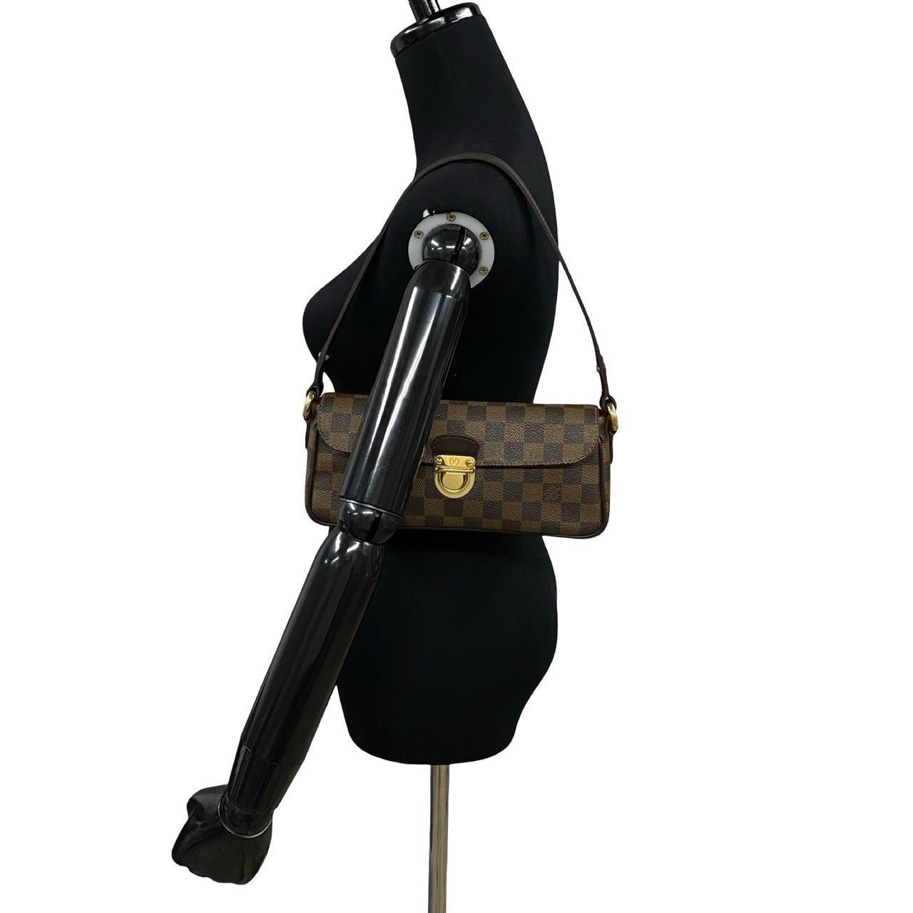 LOUIS VUITTON Shoulder Bag Leather, PVC Brown Damier Ravello PM Women Used | AlmaBagz - Image 2