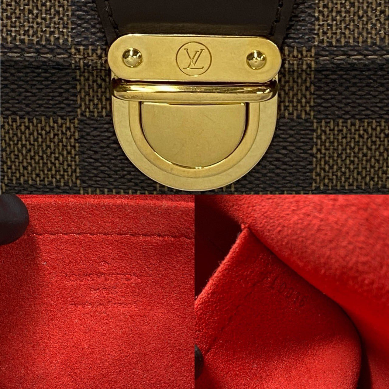 LOUIS VUITTON Shoulder Bag Leather, PVC Brown Damier Ravello PM Women Used | AlmaBagz - Image 3