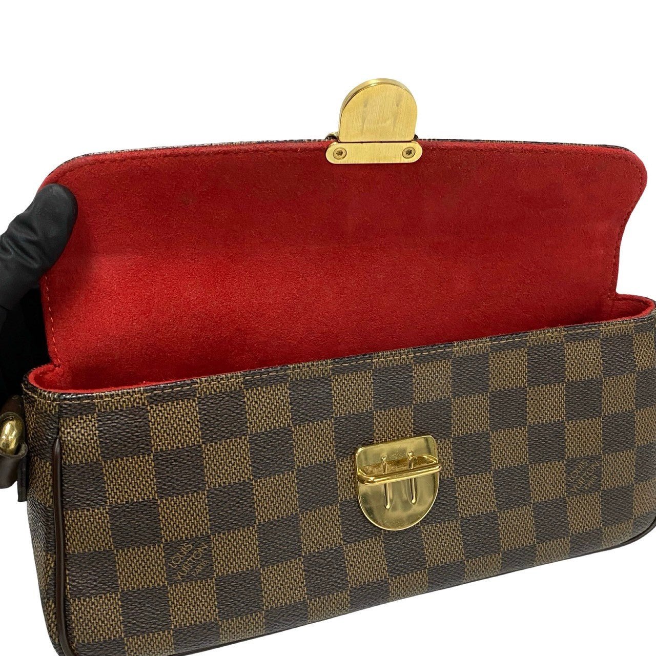 LOUIS VUITTON Shoulder Bag Leather, PVC Brown Damier Ravello PM Women Used | AlmaBagz - Image 7