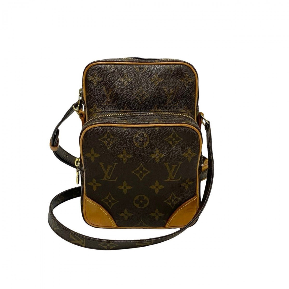 LOUIS VUITTON Shoulder Bag Leather, PVC Brown Monogram Amazone Women(Unisex) Used | AlmaBagz