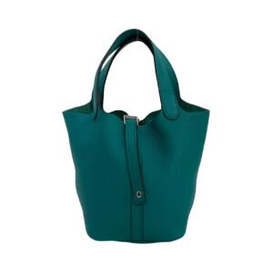 HERMES Handbag Taurillon Clemence blue Picotan Lock PM Women Used | AlmaBagz