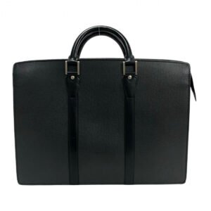 LOUIS VUITTON Business bag Taiga black Taiga Porto Documan Rozan mens Used | AlmaBagz