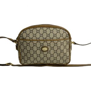 GUCCI Shoulder Bag leather Brown Old Gucci | AlmaBagz