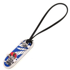 HERMES key ring Chevre, Swift black finger skateboard | AlmaBagz