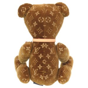 LOUIS VUITTON Plush Doll GI0616 Velor Brown Monogram Dudu Teddy Bear 2021 Limited | AlmaBagz