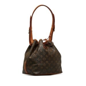 LOUIS VUITTON Monogram Petit Noe Bucket Bag | AlmaBagz
