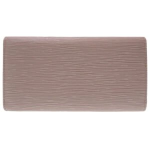 LOUIS VUITTON Long Wallet Purse M6338B Epi Leather lilac Three fold Epi Portefeuille International Women Used | AlmaBagz