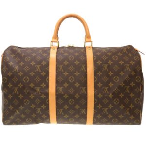 LOUIS VUITTON Boston Duffel bag M41426 Monogram canvas Brown Monogram Keepall 50 mens Used | AlmaBagz