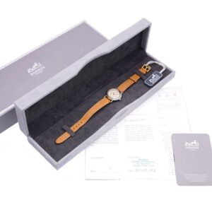 HERMES Watches Quartz Stainless Steel , Leather Ivory Meteor Ivory dial | AlmaBagz