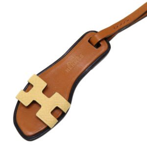 HERMES key ring Epsom, Vashhunter Natural Sable Oran Nano Charm | AlmaBagz