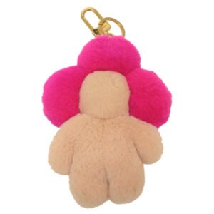 LOUIS VUITTON key ring M00870 leather pink Keychain Vivienne Vison Christmas Women Used | AlmaBagz