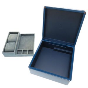 HERMES Other miscellaneous goods lacquer Indigo watch jewelry box | AlmaBagz