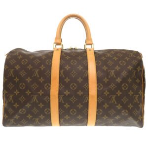 LOUIS VUITTON Boston Duffel bag M41428 Monogram canvas Brown Monogram Keepall 45 | AlmaBagz