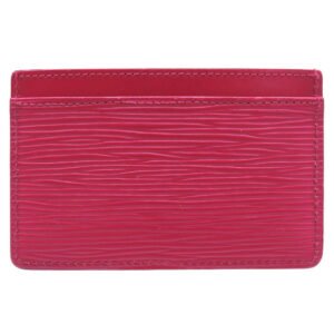 LOUIS VUITTON Card Case M60327 Epi Leather Fuchsia Epi Porte Cartes Simple Women Used | AlmaBagz