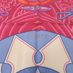 HERMES scarf silk pink Carre90 TIBET 2 Tibet 2 Women Used | AlmaBagz