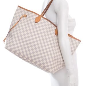Louis Vuitton Monogram Neverfull GM Damier Azur Tote | AlmaBagz
