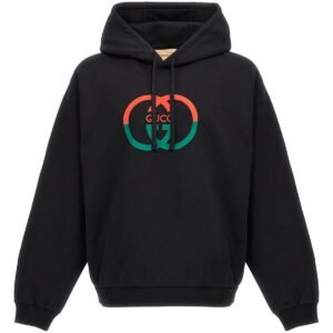Gucci Men Logo Print Hoodie | AlmaBagz