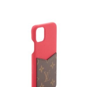 Louis Vuitton Iphone 11 Max Monogram & Grained Leather Phone Case | AlmaBagz