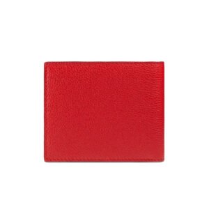Gucci Print Leather Mini Bi-fold Wallet in Red | AlmaBagz