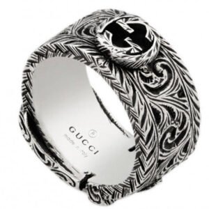 Gucci Metallic Garden Silver Ring in Sterling Silver 925 | AlmaBagz
