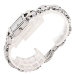 GUCCI Watches Quartz 1800L Stainless Steel Silver Square face white dial | AlmaBagz