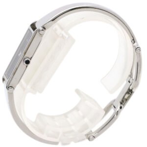 GUCCI Watches Quartz 1500L Stainless Steel Silver Square face black dial | AlmaBagz