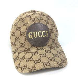 GUCCI cap 576253 cotton beige GG logo Women M Used | AlmaBagz
