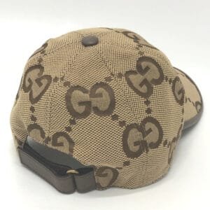 GUCCI cap 681264 canvas beige Jumbo GG mens M Used | AlmaBagz