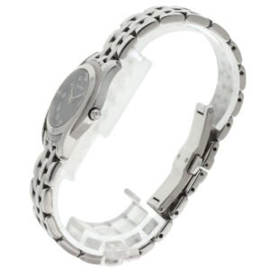 GUCCI Watches Quartz 5500L Stainless Steel Silver Round face black dial | AlmaBagz