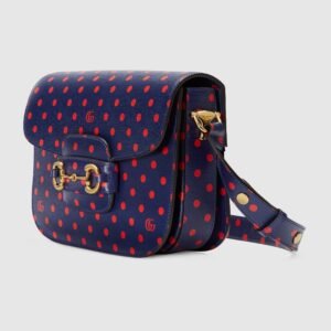 Gucci Gucci 1955 Horsebit Shoulder Bag Blue | AlmaBagz