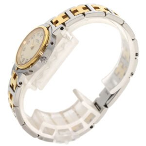 HERMES Watches Quartz Stainless Steel , SSxGP gold Clipper Ivory dial Women Used | AlmaBagz