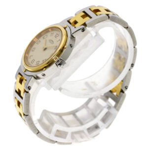 HERMES Watches Quartz Stainless Steel , SSxGP gold Clipper Ivory dial Women Used | AlmaBagz