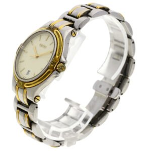GUCCI Watches Quartz 9040M Stainless Steel , SSxGP gold Round face Ivory dial mens Used | AlmaBagz