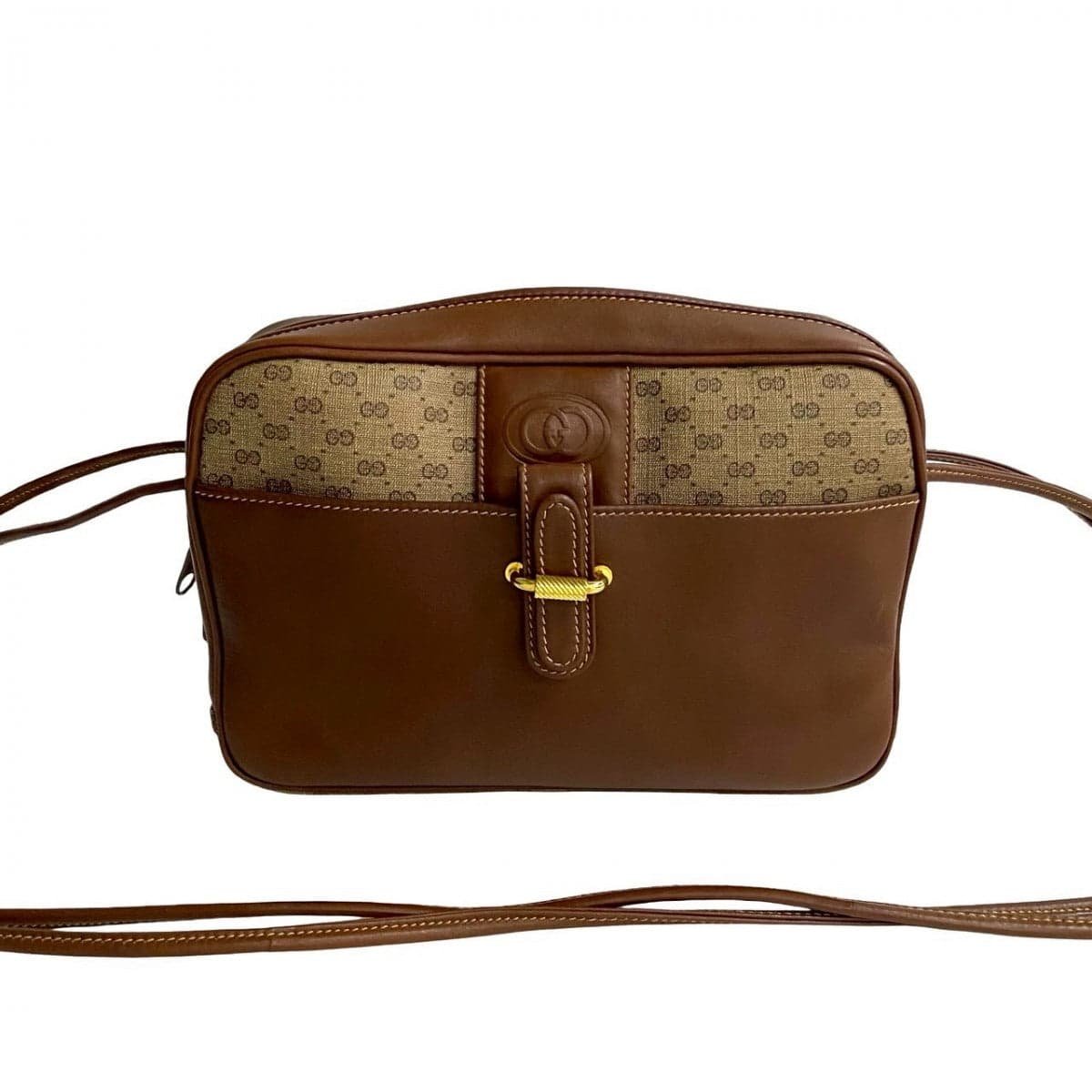 GUCCI Shoulder Bag leather Brown | AlmaBagz