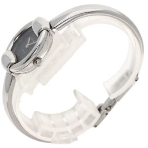 GUCCI Watches Quartz 1400L Stainless Steel Silver Round face black dial | AlmaBagz