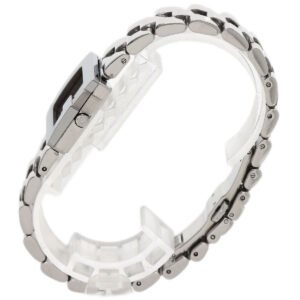 GUCCI Watches Quartz 3600L Stainless Steel , Stainless Steel Silver G logo black dial Women Used | AlmaBagz