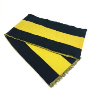 GUCCI Scarf wool Black x yellow fringe scarf mens Used | AlmaBagz