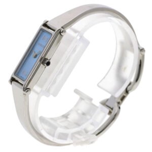 GUCCI Watches Quartz 1500L Stainless Steel , Stainless Steel Silver Square face blue dial Women Used | AlmaBagz