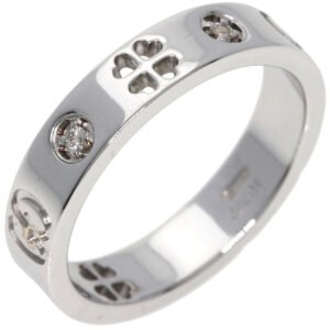 GUCCI Ring K18WG Silver Icon 5P Diamond | AlmaBagz