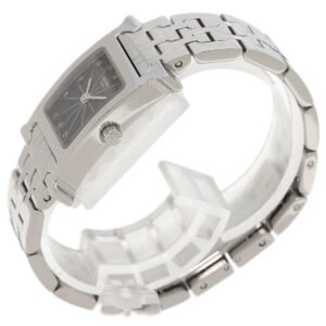 HERMES Watches Quartz HH1.210 Stainless Steel Silver H watch black dial | AlmaBagz