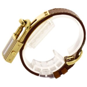 HERMES Watches Quartz Gold Plated, Leather gold Kelly watch gold dial Women Used | AlmaBagz