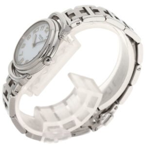 HERMES Watches Quartz PU2.210 Stainless Steel Silver Pullman white dial | AlmaBagz