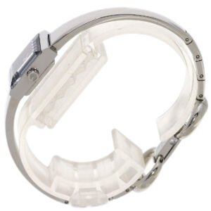 GUCCI Watches Quartz 128.5 Stainless Steel , Stainless Steel Silver Square face black dial Women Used | AlmaBagz