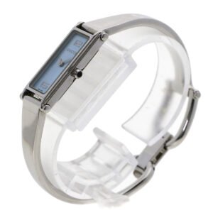 GUCCI Watches Quartz 1500L Stainless Steel Silver Square face blue dial | AlmaBagz